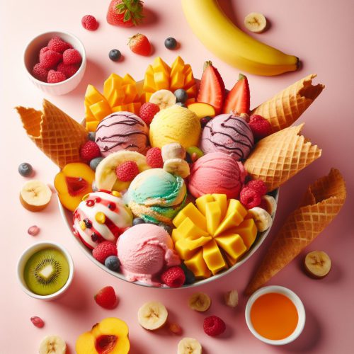 بستنی میوه ای خانگی
