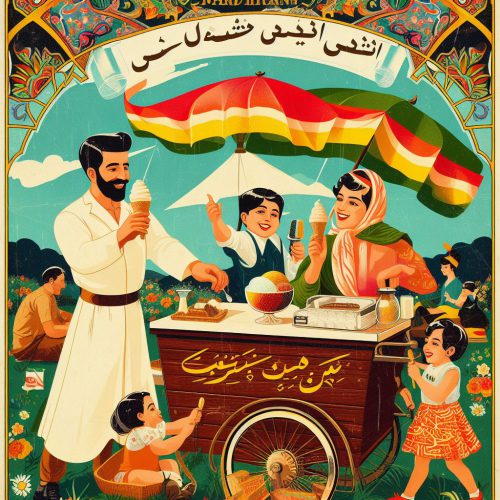 اولین بستنی در ایران تجربه ای بسیار خوب برای ایرانیان دوست داران خنکی و شیرینی