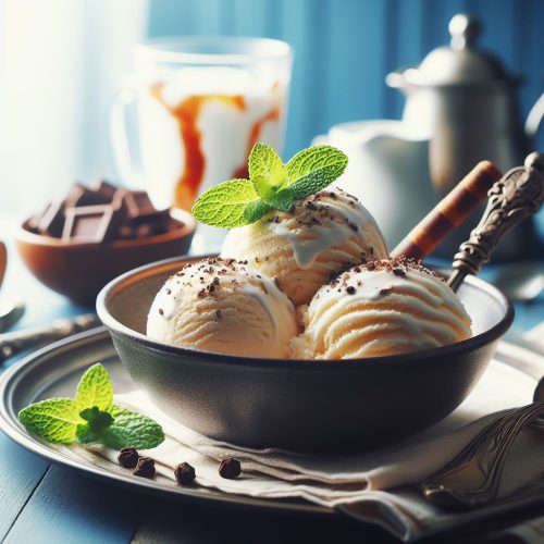 بستنی وانیلی بدون خامه برای حفظ سلامتی 