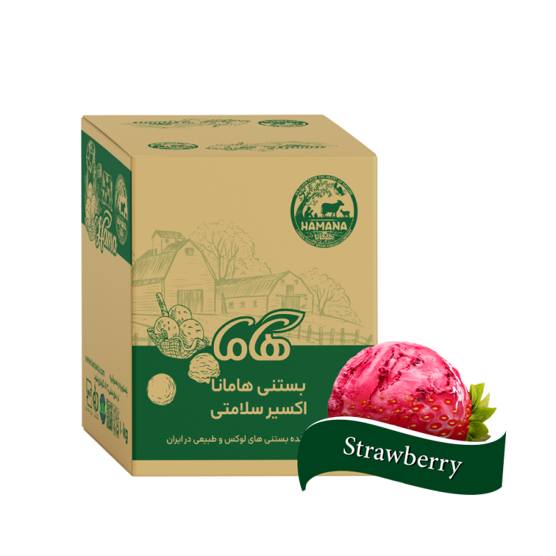 بستنی کیلویی توت فرنگی