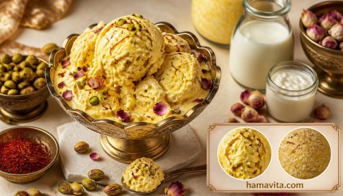 بستنی سنتی خانگی طرز تهیه